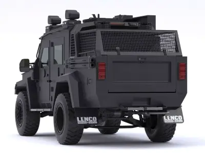 Lenco FireCat Armored Vehicle 3D model