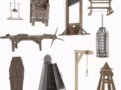 Medieval Torture Instruments 3D model