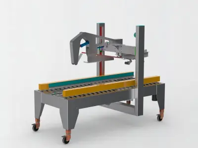 Box sealing machine 3D model