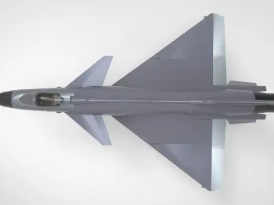 Chinese Aircraft Millitary 3d model Low-poly 3D model