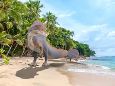 Spinosaurus aegyptiacus Low-poly 3D model