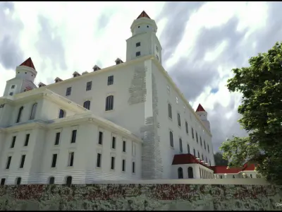 Bratislava castle - 18th century - Slovakia 3D model