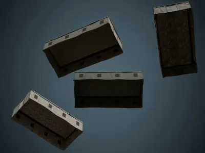 Tent 2A Low-poly 3D model