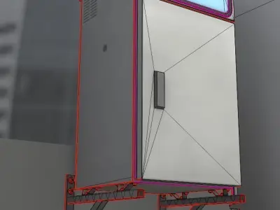 Water Sampling Monitoring Station Remastered Low-poly 3D model