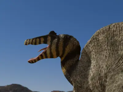 Spinosaurus Realistic 3D Model Low-poly 3D model