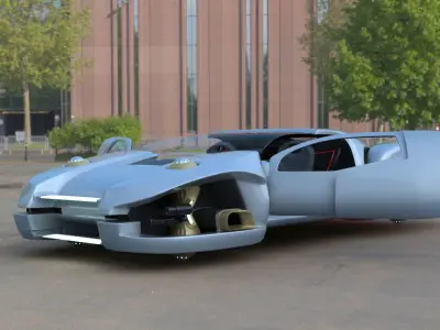 Total Recall Hover Car 2084 3D model