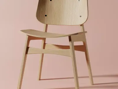 Chair wooden Free 3D model order