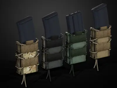 Magazine pouch Low-poly 3D model