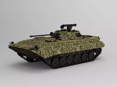 BMP-2 fighting vehicle 3D model