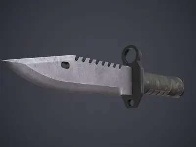 M9 Bayonet Knife Low-poly 3D model