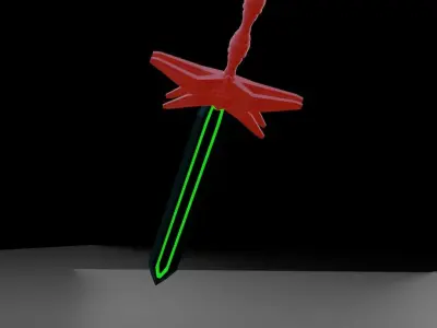 Sci Fi Sword Free low-poly 3D model