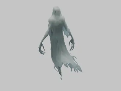 floating wraith ghost soul Low-poly 3D model