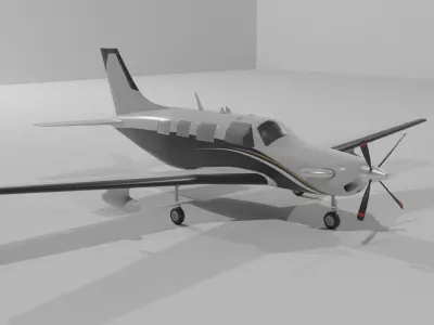 Plain Piper PA-46 3D Model Free 3D model