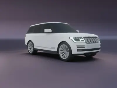 Range Rover 2020 low poly 3D model model Low-poly 3D model