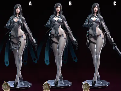 Raven Stellar Blade Fan Art  3D print model