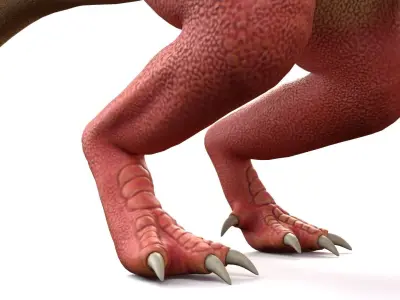 Baby Dragon Low-poly 3D model