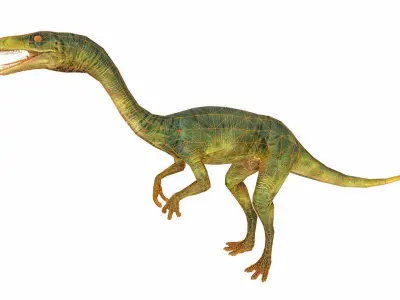 Compsognathus Low-poly 3D model