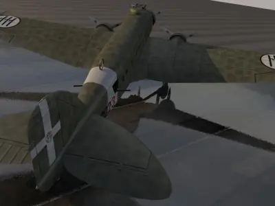 Savoia Marchetti SM-81 Pipistrello 3D model