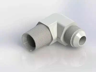 HYDRAULIC 90 DEG ELBOW 2501-6-8 Free 3D model