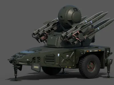 Rapier Misslie FSC Low-poly 3D model