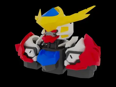 Keycap 3D Printed Custom Barbatos Gundam 3D print model