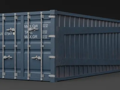 Cyberpunk 2077 Container Free low-poly 3D model