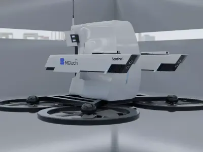 Sentinel military UAV Mctech 3D model