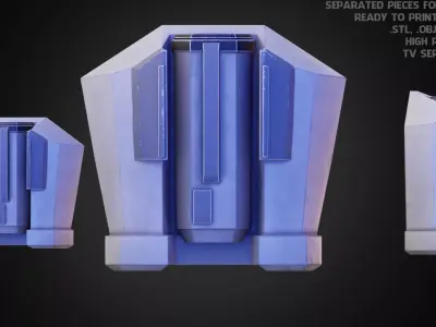 The Mandalorian Imperial Super Trooper JetPack for Cosplay 3D print model