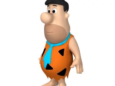 Fred Flintstone Cartoon 3D model