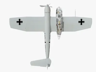 Blohm Voss BV 141 German WW2 Aircraft Low-poly 3D model