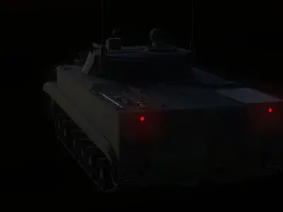BMP-3 Armored Vehicle Low-poly 3D model