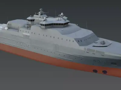 KV JAN MAYEN W310  Vessel 3D model Low-poly 3D model