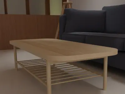 Coffee Table IKEA LISTERBY Free 3D model