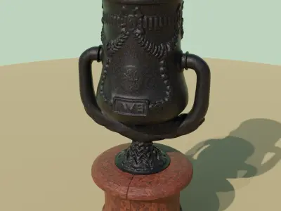 Casted urban furniture pack 3D model