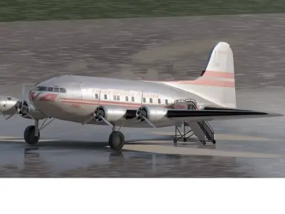 Boeing 307 Stratoliner 3D model