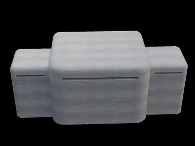 Bunker WW2 Low-poly 3D model