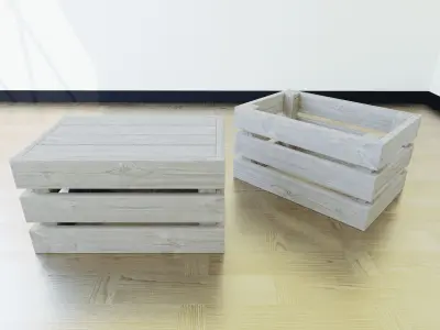 Box pbr model wooden table 3D model