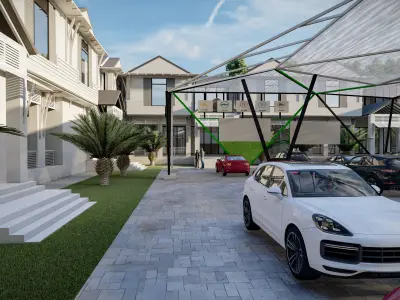 Master plan of housing apartments 3d model 3D model