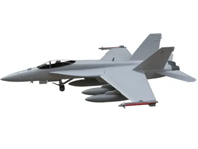 F18 airforce 3D model