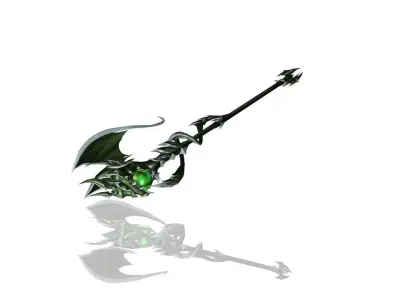 Demonic Scepter Low-poly 3D model