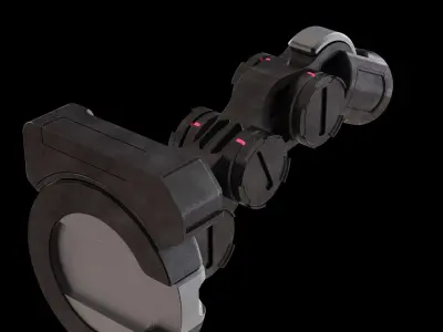 Mechanical part hard surface 3D model