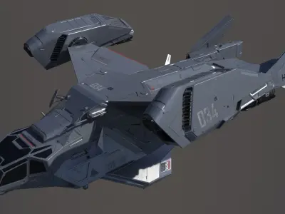 Space Ship mtl 3D model