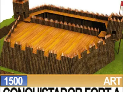 Conquistador Fort A 1500 3D model