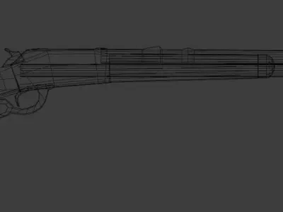Winchester Rifle Free low-poly 3D model