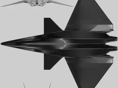 Sixth-generation fighter 3D print model