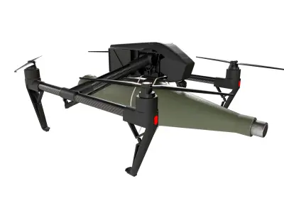 Kamikaze Bombing Drone Low-poly 3D model