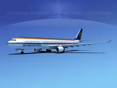 Airbus A330-300 Belgian Air Force  3D model