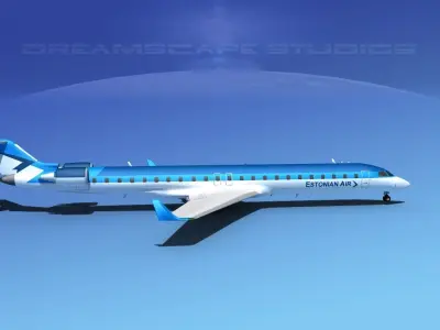 Bombardier CRJ900 Estonian Air 3D model