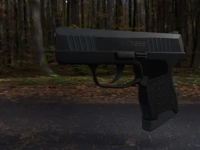 Sig Sauer P365 Game Ready UPDATED Low-poly 3D model