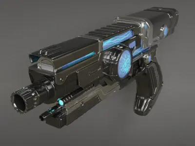 Sci-fi Watergun Free 3D model